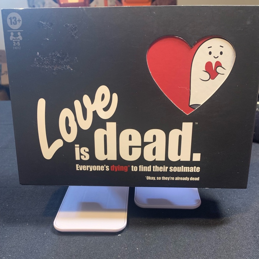 Love is Dead Sign with Heart Design